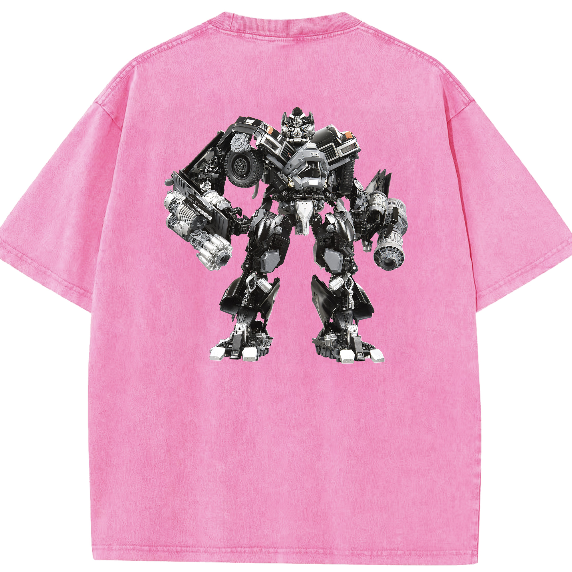 （画像用） Transformers トランスフォーマー 綿100% ヴィンテージ風 半袖Tシャツ（背面プリント）
